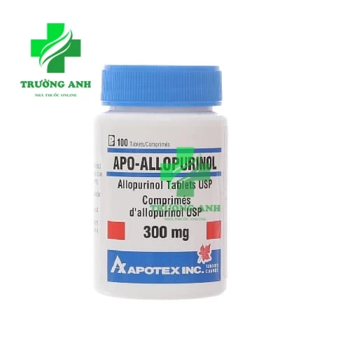 Apo Allopurinol 300mg - Thuốc điều trị bệnh gout mãn tính